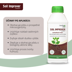 inky po aplikcii prpravku Soil Improver